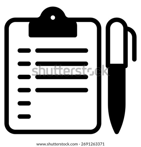 Simple icon of open enrollment with checkmark and document.