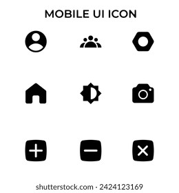Einfaches Icon Pack für mobile und Website-Benutzeroberfläche