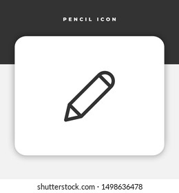 Simple icon of pencil Related Vector Line. EPS 10