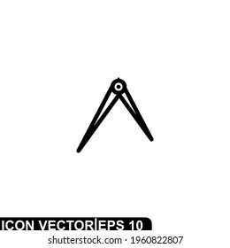Einfaches Vektorgrafik-Design für die Symbolperiode. Outline-Stil, schwarze, solide Farbe.
