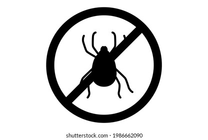 Un icono sencillo para el control de plagas, garrapatas