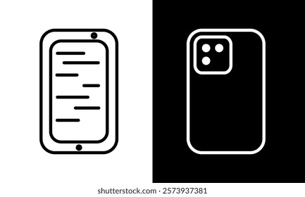 simple icon phone, mobile phone, cell phone