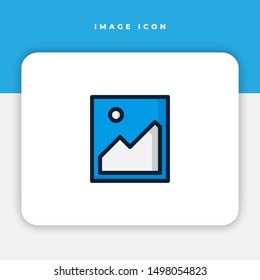 Simple icon of Picture Related Vector Line. EPS 10