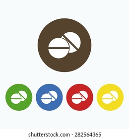 Simple icon pills.