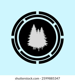 simple icon of a pine tree