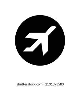 Simple icon of plane vector design