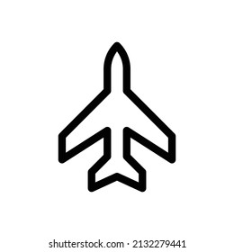 Simple icon of plane vector design