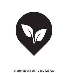 simple icon of plant location