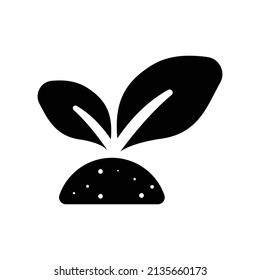 Icono simple de diseño plano vectorial de planta