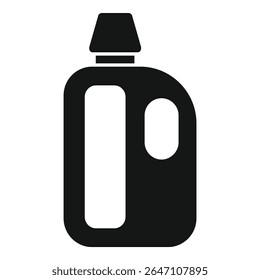 Simple icon of a plastic detergent bottle, commonly used for laundry or household cleaning