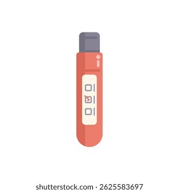 Simple icon of a plastic pregnancy test showing a positive result