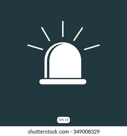 Simple icon police flashers