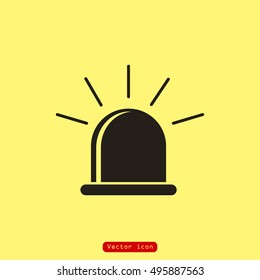 Simple icon police flashers