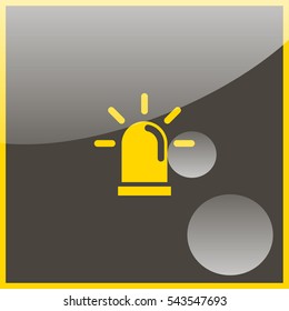 Simple icon police flashers.