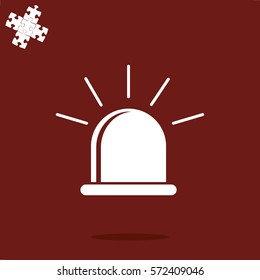 Simple icon police flashers