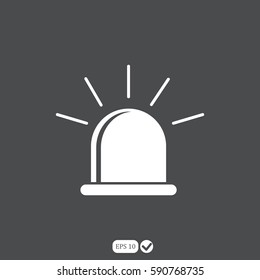 Simple icon police flashers