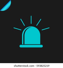 Simple icon police flashers