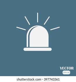 Simple icon police flashers. Flasher icon.