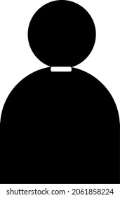 Simple icon of a priest