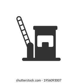 Simple icon for public facilities, housing, hotels, and tourist attractions