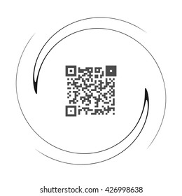 Simple icon QR code.