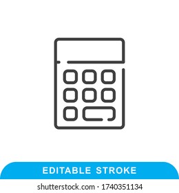 Simple icon related for phone, mobile technology outline symbol