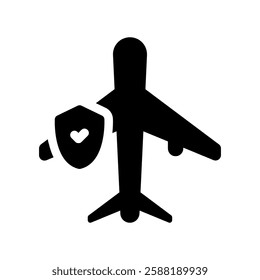 A simple icon representing flight safety