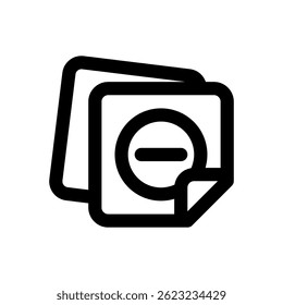Simple icon representing prohibition or restriction, suitable for signage, UI, or safety applications.