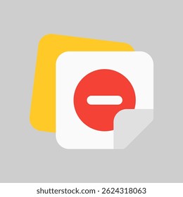 Simple icon representing prohibition or restriction, suitable for signage, UI, or safety applications.