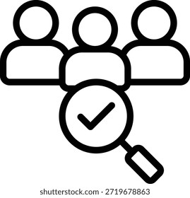 Icono simple que representa la colaboración en equipo y la comunicación para la gestión empresarial y de proyectos.