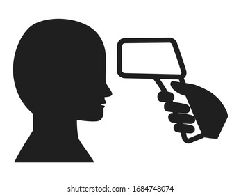 Simple icon representing temperature measurement