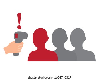 Einfaches Symbol für die Temperaturmessung