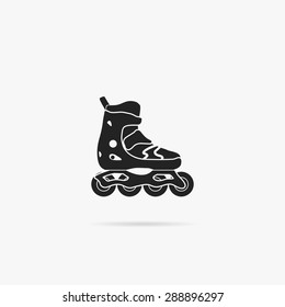 Simple icon of roller skates.