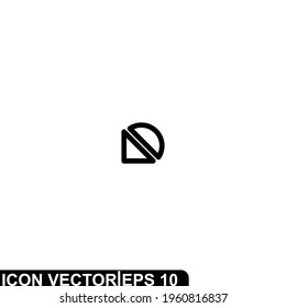 Simple Icon Ruler Vector Illustration Design. Outline Style, Black Solid Color.