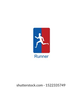 Simple icon of running sport
