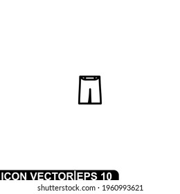 Simple Icon Sarong Vector Illustration Design. Outline Style, Black Solid Color.