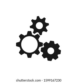 simple icon from a series of working gear machines.