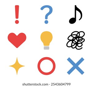 Simple icon set about ideas vector