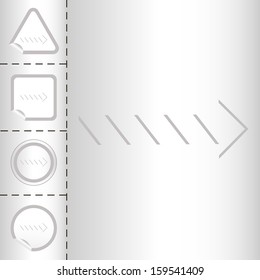 simple icon set of arrows on sticker button different forms in modern style. eps10 vector illustration