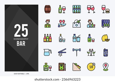 Simple icon set Bar Icons Pack