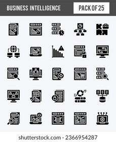 Simple icon set Business Intelligence.