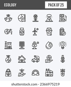 Conjunto de iconos simple Paquete de ecología