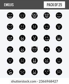 Simple icon set of Emojis.