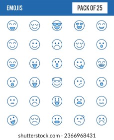 Simple icon set of Emojis.