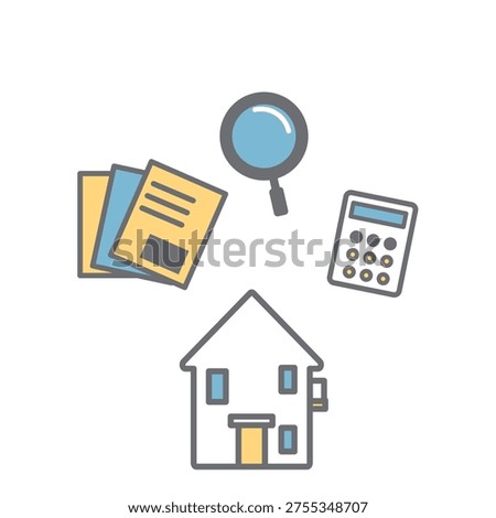 A simple icon set for houses and real estate.