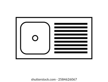 Simple icon set of kitchen appliance. Cooking symbol. Contain such icons as toaster, kettle, kitchen scales, oven etc. Vector illustration.
