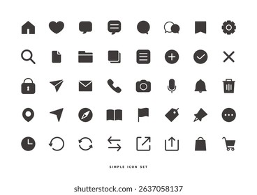 Simple icon set , pictogram 