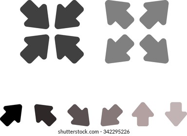 Simple Icon set related to Interface Arrows
