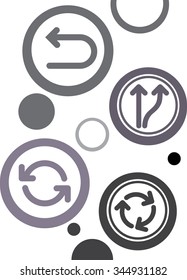 Simple Icon set related to Interface Arrows