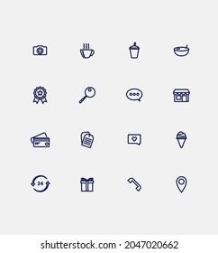 simple icon set in vector